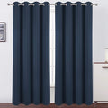 LEMOMO Navy Blue Thermal Blackout Curtains/52 x 108 Inch/Set of 2 Panels Room Darkening Curtains for Bedroom