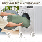 HOMERILLA 2 Piece Sectional Couch Cover for L Shape Sofa Sage L