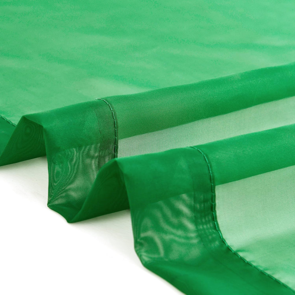 SpaceDresser Sheer Voile Window Treatment Rod Pocket Curtain Panels for Kitchen Bedroom Living Room Drapes Sunlight Filtering Privacy Semi Home Decor Assorted Colors Sizes (Green, 52 W x 84 L)
