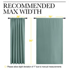 NICETOWN 2 Panels Blackout Curtains, Rod Pocket Thermal Insulated Drapess for Bedroom, Privacy Protection Easy-Care Heavy Duty Curtains for Living Room/Dining Room, W70 x L95 inches, Greyish Blue