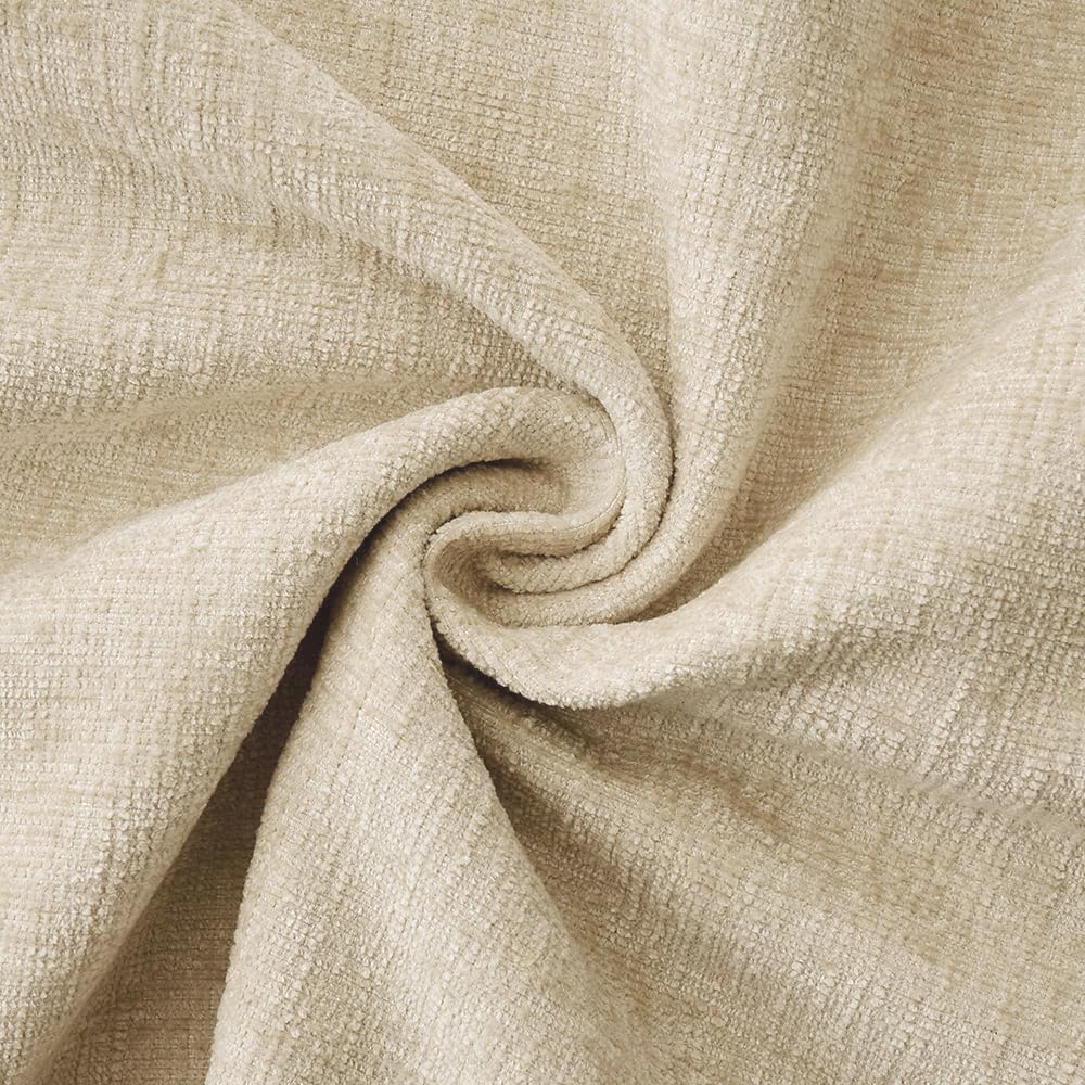 MIULEE Decorative Couch Throw Pillow Covers 20x20 Inch Beige 2 Pack