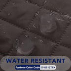 PureFit Reversible Quilted Sofa Cover, Water Resistant Slipcover Furniture Protector, Washable Couch Cover with Non Slip Foam and Elastic Straps for Kids, Pets (X Large, Chocolate/Chocolate)