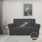 Easy-Going 100% Waterproof Oversized Loveseat Couch Cover, Dual Waterproof Sofa Cover, Stretch Jacquard Sofa Slipcover, Leakproof Furniture Protector for Kids, Pets, Dog and Cat, Dark Gray