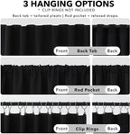 Deconovo Blackout Curtains for Bedroom 108 Inches Long