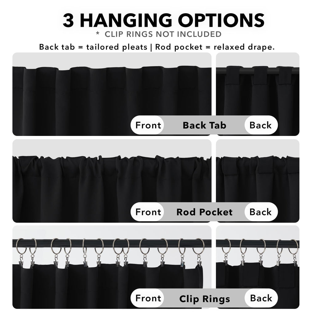 Deconovo Blackout Curtains for Bedroom, Living Room Curtains 95 Inches Long