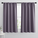 RYB HOME 54 inch Blackout Curtains for Living Room Bedroom, Rod Pocket
