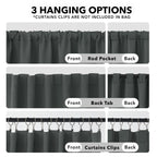 Deconovo Blackout Curtains for Bedroom, Living Room Curtains 84 Inches Long