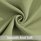 Yakamok Room Darkening Blackout Curtains for Bedroom,Thermal Insulated Grommet Top Light Blocking Window Drapes for Living Room,42W x 72L,Sage Green,2 Panels
