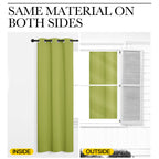 NICETOWN Fresh Green Blackout Curtains 120 inches Length for Living Room, 2 Panels, 55" Wide, Thermal Insulated Long Drapes for Large Window