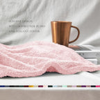 Exclusivo Mezcla Plush Fuzzy Fleece Bed Blanket King Size, Super Soft, Fluffy and Warm Blankets for Couch, Bed, All Season (Light Pink, 90x104 Inches)