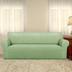 PureFit Super Stretch Sofa Slipcover – Spandex Non Slip Soft Couch Sofa Cover, Washable Furniture Protector with Non Skid Foam and Elastic Bottom for Kids, Pets （Oversized Sofa, Sage Green）
