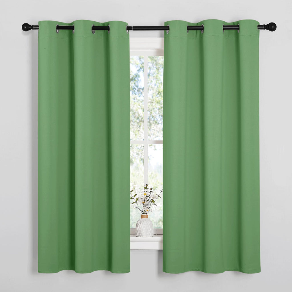 NICETOWN Grey Blackout Curtains for Bedroom 42" Wide x 63" Long 2 Panels