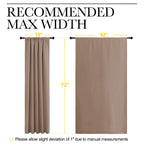 NICETOWN Kids Blackout Curtain Panels - Window Treatment Thermal Insulated Solid Rod Pocket Blackout Drapes for Bedroom (Cappuccino, Set of 2, 52 by 72 Inch)