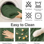 hyha Couch Covers for Dogs Washable, Non Slip Plush Dog Sofa Protectors, Fuzzy Pet Couch Covers for 3 Cushion Sofa Pet Friendly (Dark Green, 27.6" x 59")