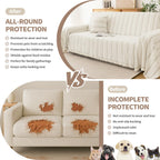 KaviKon Couch Cover for Sofa, Boho Sofa Covers Washable 3 Cushion for Dogs