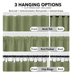 Deconovo Blackout Curtains for Bedroom, Living Room Curtains 84 Inches Long