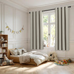 MIULEE Cobblestone Blackout Bedroom Curtains Drapes 72 Inch Long 52"x72"