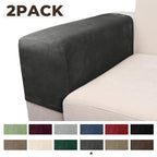 Taque Couch Arm Covers 2 Pcs Sofa Armrest Covers Stretch Couch,Armrest Cover for Chairs Scratch-Resistant Sofa Arm Cover Armchair Slipcovers,Grey