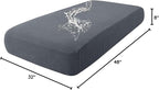 hyha Waterproof Couch Cushion Covers for Pets, Non Slip Sofa Seat Cover for Dogs Washable, Soft Thick Stretch Jacquard Fabric, Sofa Slipcovers with Elastic Bottom (1 Piece for Medium, Grey)