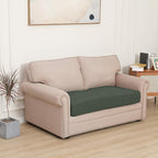 Easy-Going Stretch Loveseat Cushion Cover Sofa Cushion Furniture Protector Sofa Seat Sofa Slipcover Sofa Cover Soft Flexibility with Elastic Bottom(Loveseat Cushion, Olive Green)