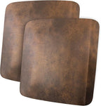 Leather Look Couch Cushion Covers Sofa Seat Slipcovers Sets Couches Furniture Protector for Sectional Armchair Loveseat Pets Kids Stretch Spandex Fabric (2 Cushion Loveseat, Dark Brown)