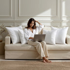 MIULEE 12x12 Pillow Inserts 4 Pack, 100% Virgin Fiber Filling Throw Pillows