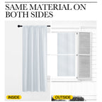 NICETOWN Greyish White Window Curtain Panels - Thermal Insulated Rod Pocket Room Darkening Curtain Sets for Bedroom (Greyish White, 2 Panels, 34 in x 84 in (W x L))