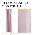NICETOWN Room Darkening Curtains and Drapes - Thermal Insulated Rod Pocket Room Darkening Draperies for Dining Room (Lavender Pink, 2 Pieces, 52 inches Width by 63 inches Length)