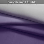SimpleHome Ombre Gradient Purple White to Gray Curtains for Bedroom,52Wx84L