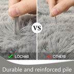 LOCHAS Ultra Soft Indoor Modern Area Rugs Fluffy Living Room Carpets for Children Bedroom Home Decor Nursery Rug 2x8 Feet, Gray