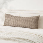 MIULEE Corduroy Decorative Throw Pillow Covers 20x20 Crimson Pack of 2