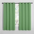NICETOWN Froest Green Blackout Curtains 68 inches Length for Living Room, 2 Panels, 55" Wide, Thermal Insulated Decoration Drapes for Bedroom Window