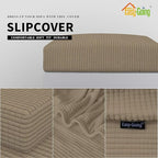 Easy-Going Stretch Cushion Cover Sofa Cushion Furniture Protector Sofa Seat Sofa slipcover Sofa Cover Soft Flexibility with Elastic Bottom(Sofa Cushion,Natural)