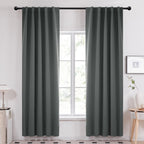 Deconovo Blackout Curtains for Bedroom, Living Room Curtains 84 Inches Long
