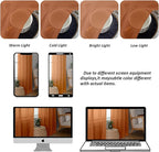 Chyhomenyc Orange Sheer Curtains 45 Inch Long 2 Panels, Light Filtering Rod Pocket Voile Short Curtains Drapes for Living Room Bedroom Small Windows, 42Wx45L Inches