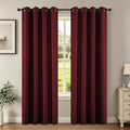 Joydeco Blackout Curtains for Bedroom 90 Inch Drapes 2 Panels Burgundy