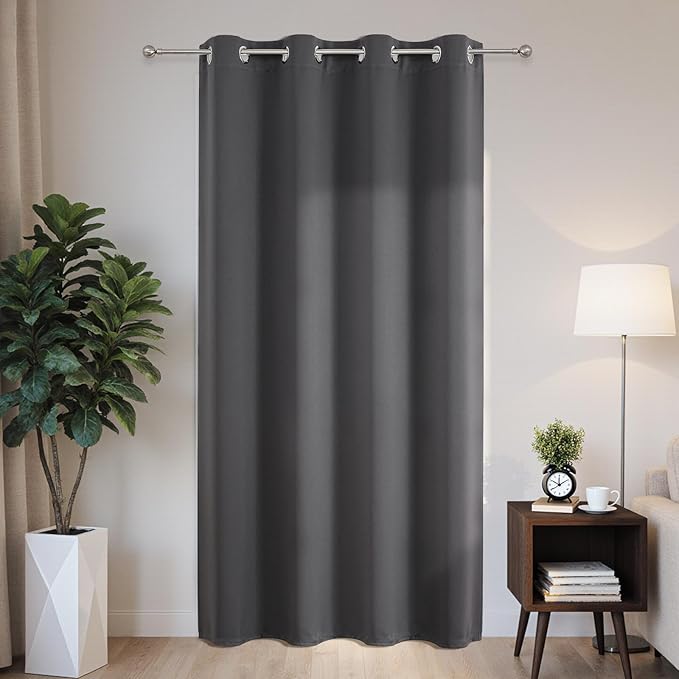 Joydeco Blackout Patio Sliding Door Curtains, Privacy Room Divider Curtains