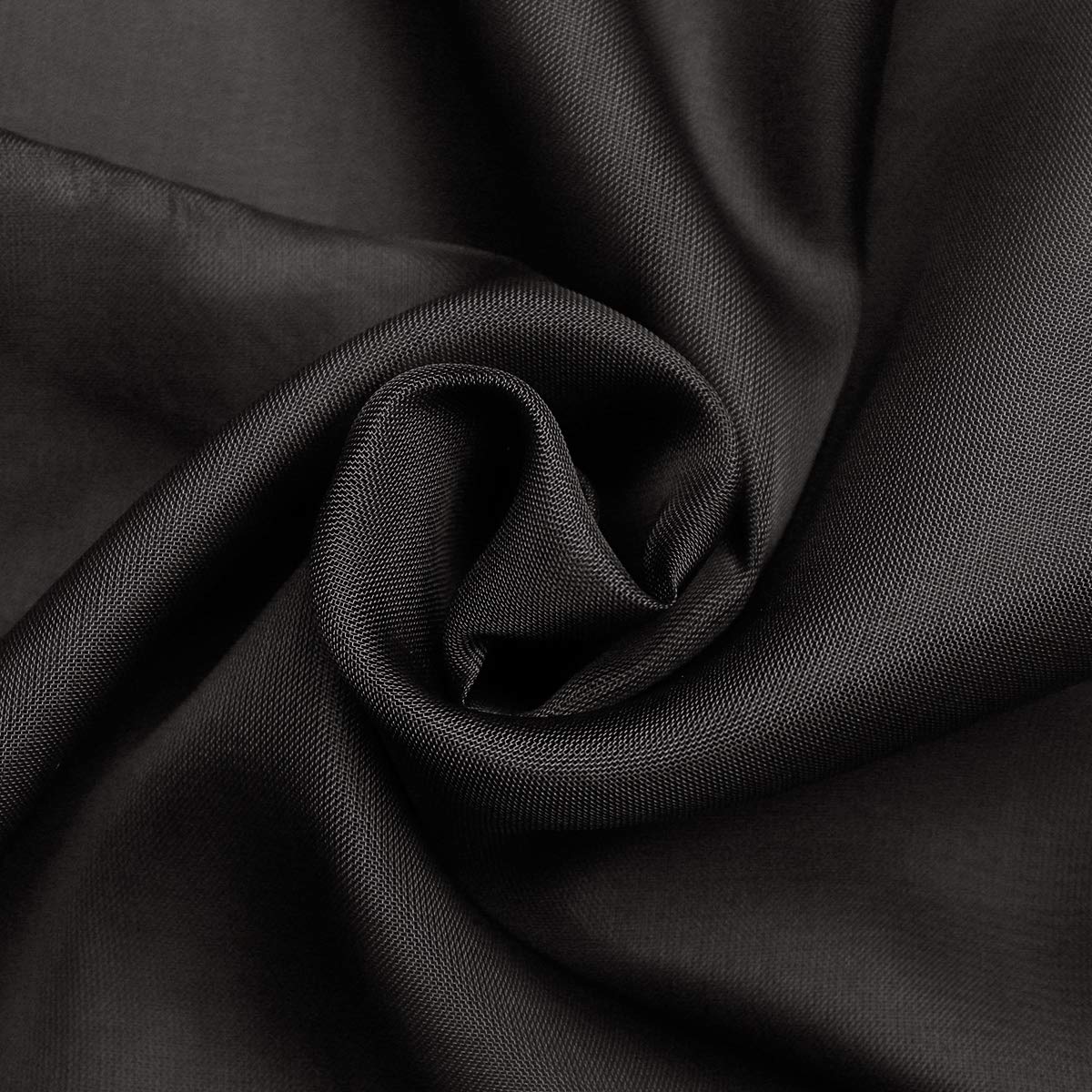 SpaceDresser Sheer Voile Window Treatment Rod Pocket Curtain Panels for Kitchen Bedroom Living Room Drapes Sunlight Filtering Privacy Semi Home Decor Assorted (Black, 52 W x 96 L)
