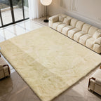 yulidayang 5x8 Shag Area Rug for Bedroom,Ivory Fluffy Rugs for Living Room