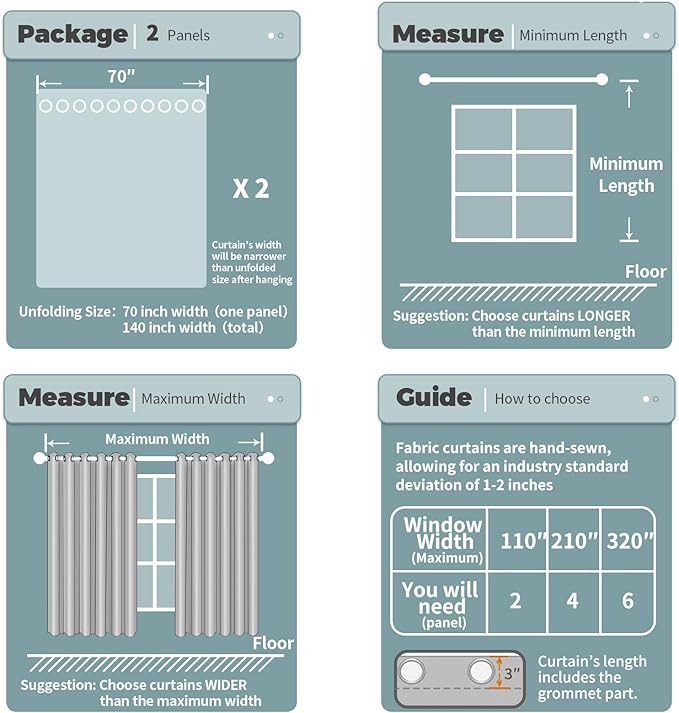 BGment Blackout Curtains for Bedroom - Grommet Thermal Insulated Room Darkening Drapes for Living Room, Set of 2 Panels (70 x 84 Inch, Emerald Green)