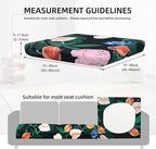 8Pcs Outdoor Cushion Covers, Patio Cushion Covers,Stretch Elastic Slipcovers, Replacement Washable & Reusable Furniture Protector for Patio Couch (Flower Bed,Cover Only)