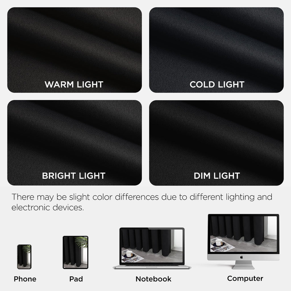 Joydeco Door Curtain Blackout Curtains for Doorway Privacy Closet Drapes
