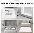 Easy-Going Sectional Couch Covers for Dogs L Shape Sofa Cover Reversible Sofa Slipcover Chaise Lounge Cover Furniture Protector Cover for Pets Dog Cat (42 x 52 inches, White/White)