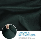 Leather Look Couch Cushion Covers Sofa Seat Slipcovers Sets Couches Furniture Protector for Sectional Armchair Loveseat Pets Kids Stretch Spandex Fabric (2 Cushion Sofa, Dark Green)