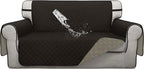 ISSUNTEX Double Protection 100% Waterproof Loveseat Sofa Covers for Living Room, Couch Covers for 2 Cushion Couch Sofa, Reversible Furniture Protector Sofa Cover for Dogs (Loveseat, Chocolate/Beige)