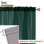 Aiyufeng Hunter Green Sheer Curtain Drapes 84 Inch Length 2 Panels for Living Room, Light Filtering Voile Green Drapes for Bedroom, Patio, Sliding Door, Each 40" W x 84" L