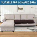 H.VERSAILTEX Super Stretch Stylish Cushions Covers/Furniture Cover Spandex Jacquard Small Checked Pattern Super Soft Slipcover Washable Individual