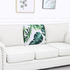 Smiry Printed Couch Cushion Covers, Stretch Soft Couch Covers for Sofa, Washable Non-Slip Sofa Slipcover Furniture Protector for Indoor and Outdoor (Backrest M, Green)