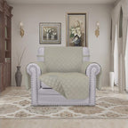Easy-Going Chair Sofa Slipcover Reversible Sofa Cover Water Resistant Couch Cover Furniture Protector Cover with Elastic Straps for Pets Kids Children Dog Cat (Chair, Beige/Beige)