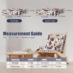 8Pcs Stretch Patio Cushion Covers, Outdoor Couch & Sofa Replacement Slipcovers for Patio Furniture Cushion Covers, Washable Reusable Furniture Protector